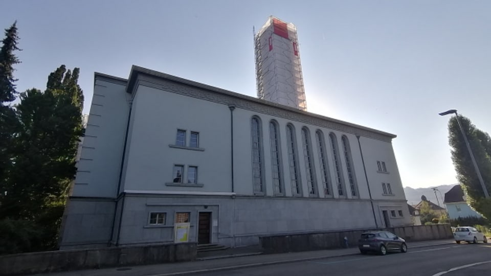 Schusslöcher in Oltner Kirche