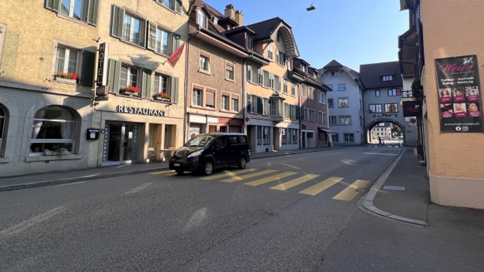 Der Verkehr in der Altstadt von Mellingen hat deutlich abgenommen.