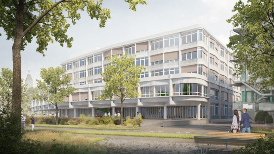 Das neue Haus C der Hirslanden-Klinik in Aarau («Schachenallee») soll 2027 eröffnet werden.