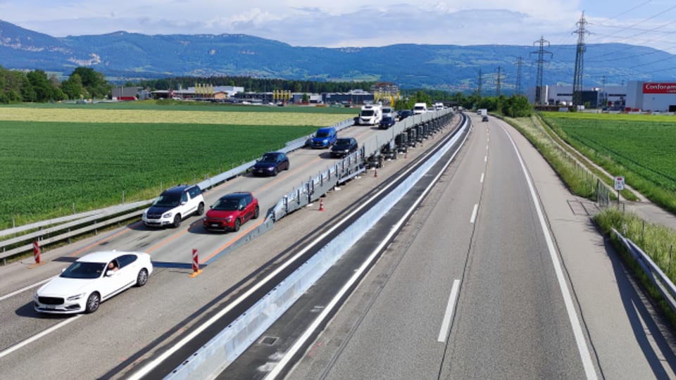 Die Astra-Bridge im Kanton Solothurn beim ersten Versuch 2022