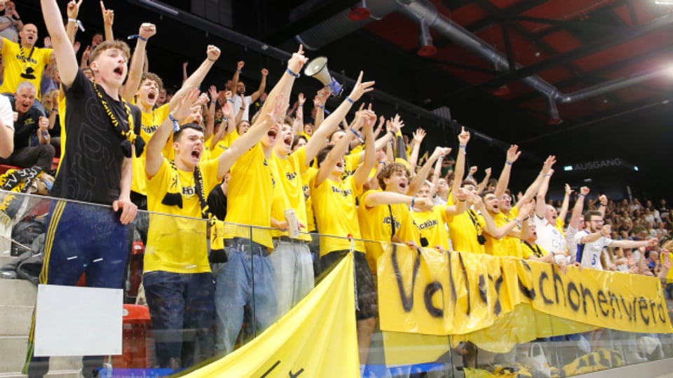 Die Fans von Volley Schönenwerd hoffen auf den nächsten Meistertitel ihres Teams.