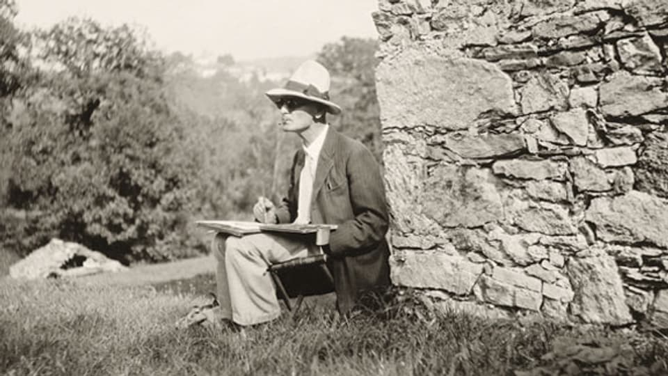 Hermann Hesse in Montagnola Ende der 1920er-Jahre.