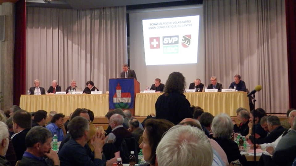 Die Delegiertenversammlung der SVP in Kirchberg.