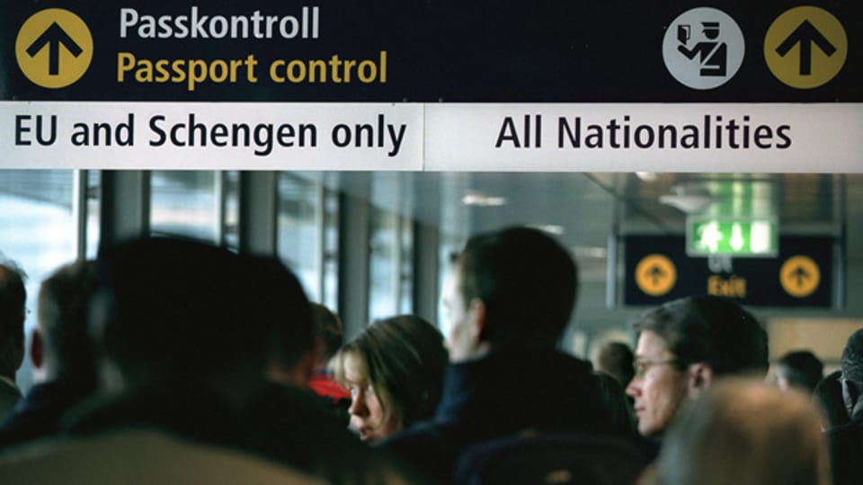 Schengen-Passkontrolle.