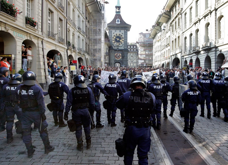 Die Kantonspolizei erwartet wegen den Demonstrationen einen Grosseinsatz.