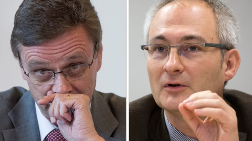 Hans-Jürg Käser (links) und Bernhard Pulver.