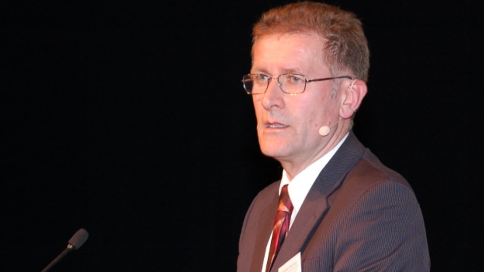 Regierungsrat Christoph Neuhaus sprach in Thun über die Raumplanung.