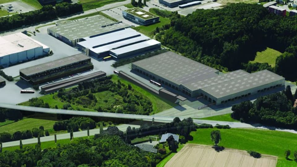 Das neue Betriebszentrum umfasst vier Gebäude mit insgesamt 22'000 Quadratmetern und kostet rund 120 Millionen Franken.