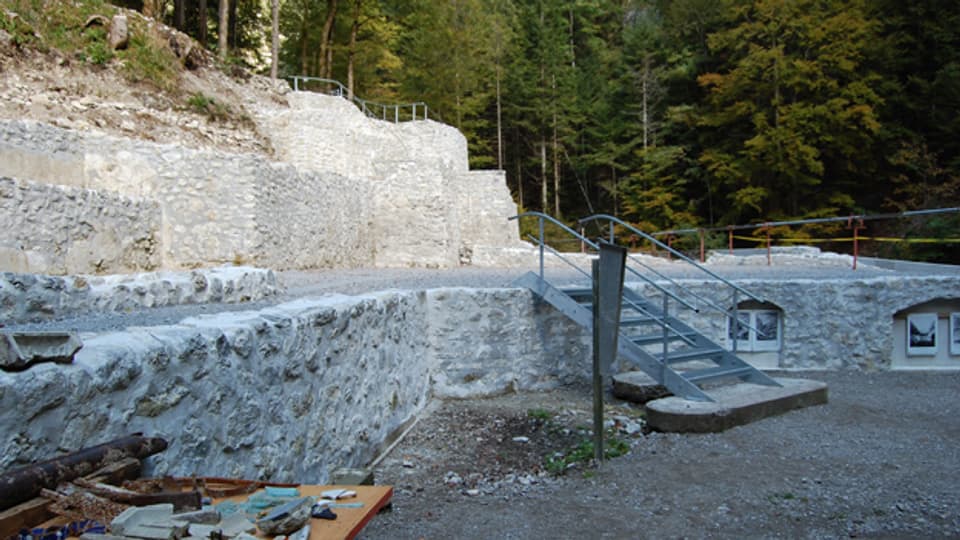 Die Überreste des hinteren Weissenburgbades sind restauriert.