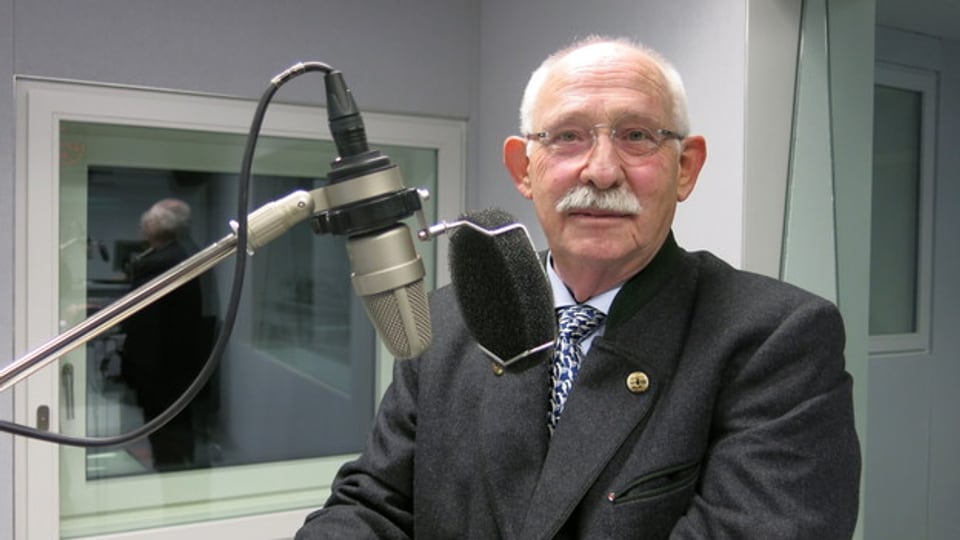 Philippe Ledermann bei seinem Besuch im Radiostudio Bern