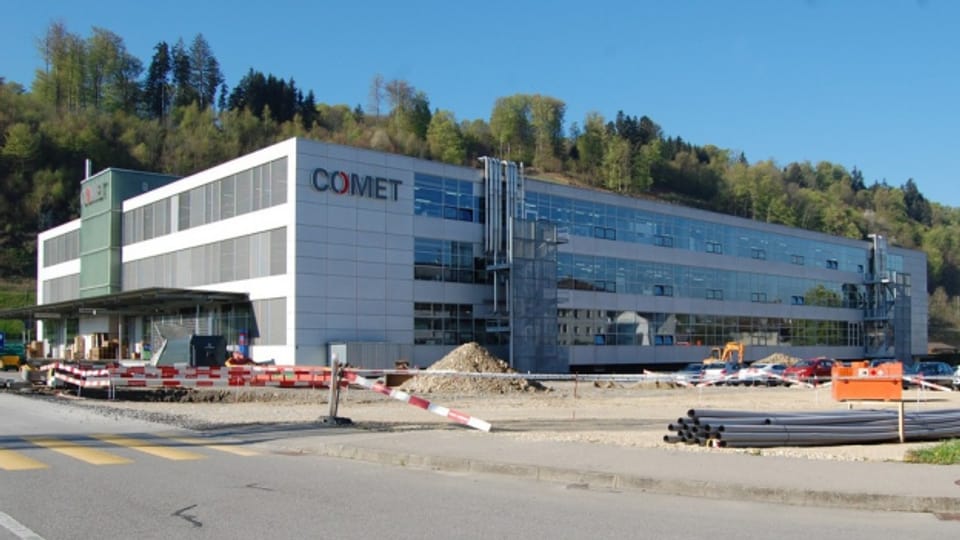 Der Comet-Hauptsitz in Flamatt wird im Herbst 2016 auf beinahe doppelte Grösse erweitert.