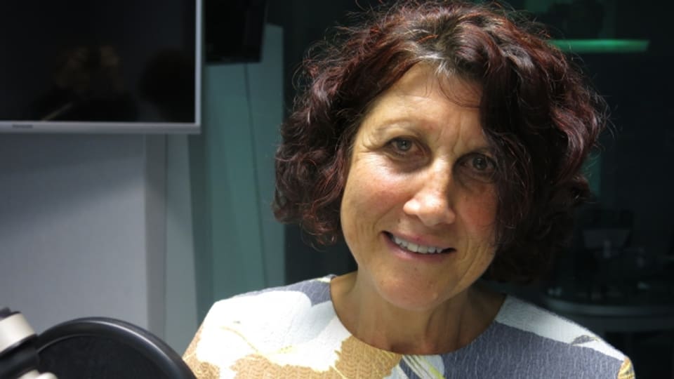 Marianne Kuchen zu Besuch im Radiostudio Bern.