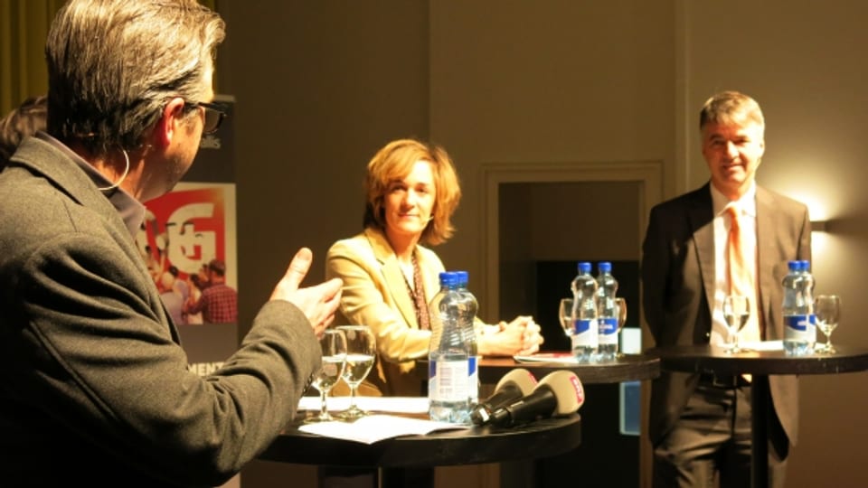 Die Kandidatin und der Kandidat für das Stadtpräsidentenamt: Ursula Wyss und Alec von Graffenried (rechts)