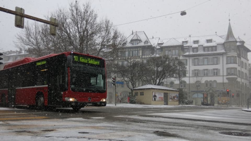 In Bern hatten die öffentlichen Verkehrsmittel mit den prekären Strassenverhältnissen zu kämpfen