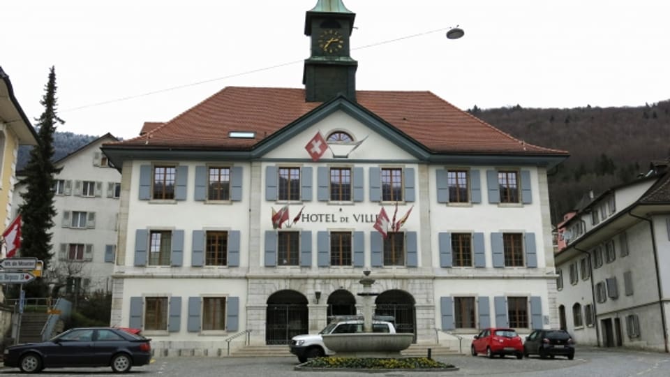 Das Rathaus von Moutier.