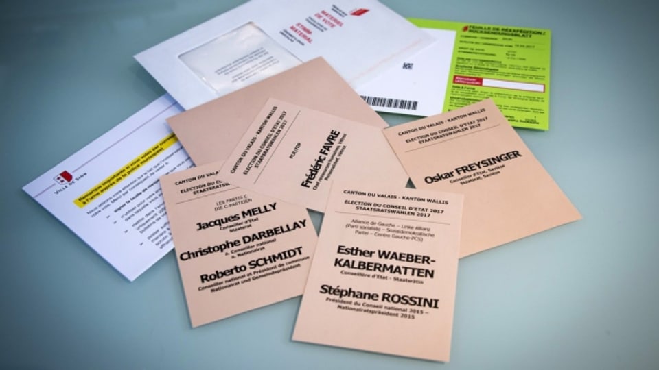 Über 100 Wahlzettel sind im Wallis gefälscht worden.