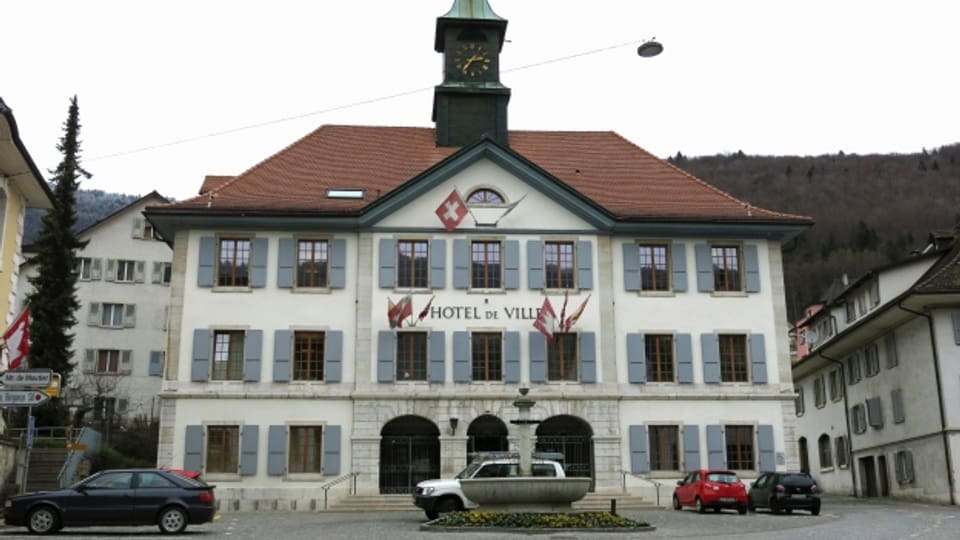 Das Rathaus von Moutier.