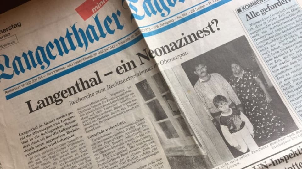 Langenthal gerät 1987 verstärkt in den medialen Fokus in der Schweiz.