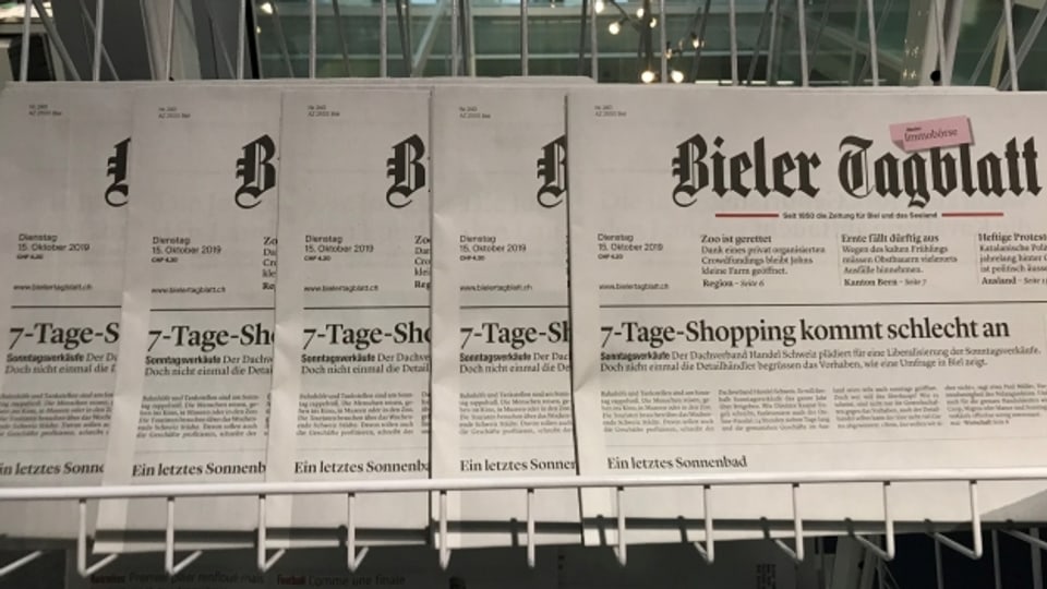 Das «Bieler Tagblatt» hat als Lokalzeitung einen schweren Stand.