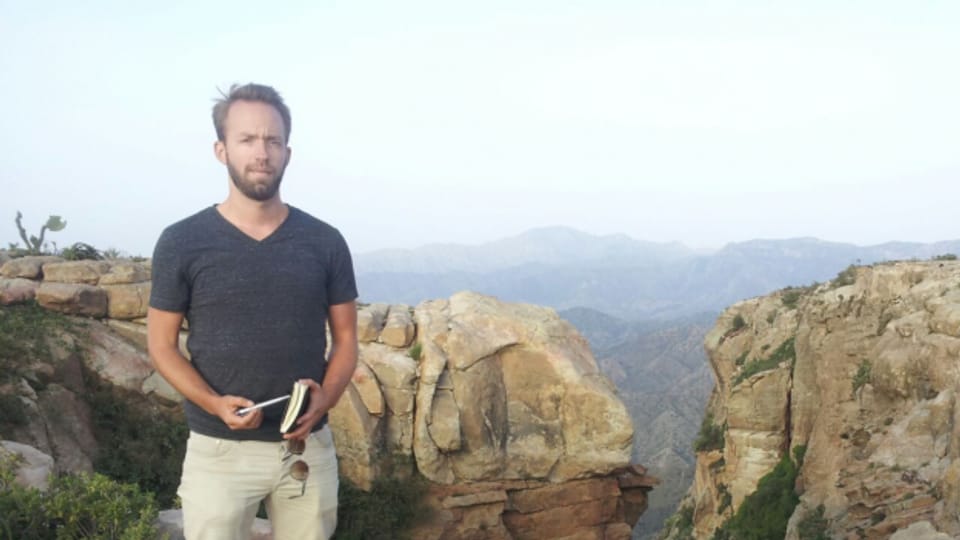 Christian Zeier während einer Reportagereise in Eritrea