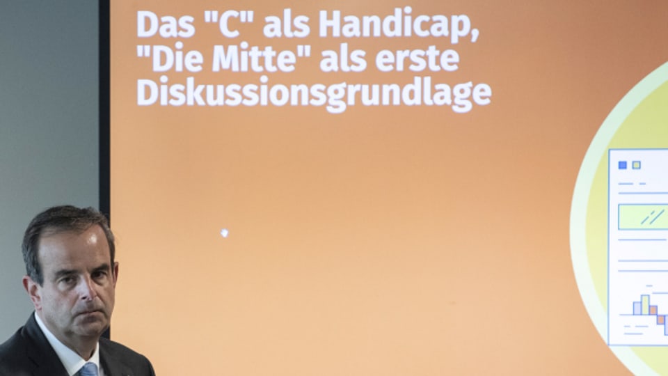 Zusammenschluss von BDP und CVP? Auch Gerhard Pfister diskutierte in Langnau mit.