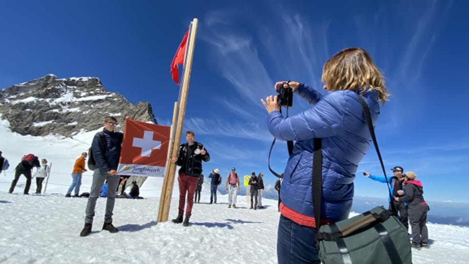Das Jungfraujoch gehört diesen Sommer den Schweizerinnen und Schweizern.