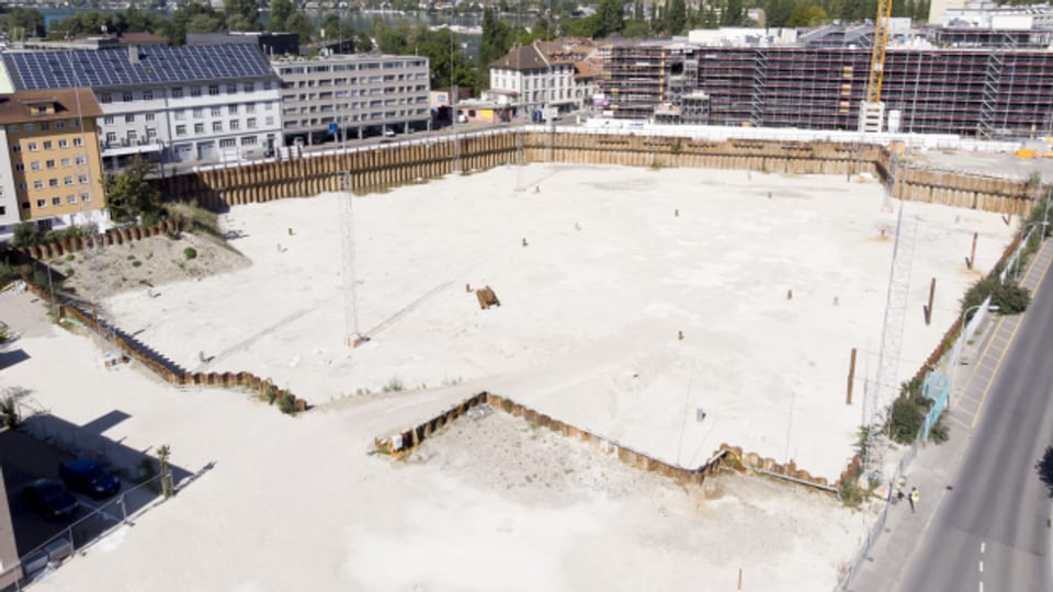 Die wohl berühmteste Baugrube des Kantons Bern: Jene des neuen Campus in Biel.