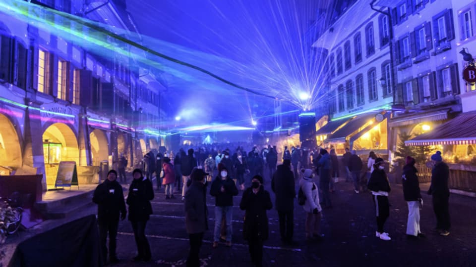 Das Lichtfestival Murten lockte in diesem Jahr rund 60'000 Besucherinnen und Besucher an.