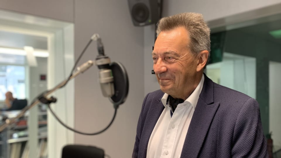 Peter Maurer erzählt im Radiostudio Bern über seine Beziehung zu Thun, wo er aufgewachsen ist