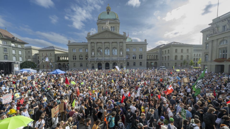 Klima-Demo in Bern