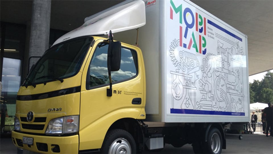 Das mobile Labor im Lastwagen soll auch in den beiden Basel unterwegs sein.