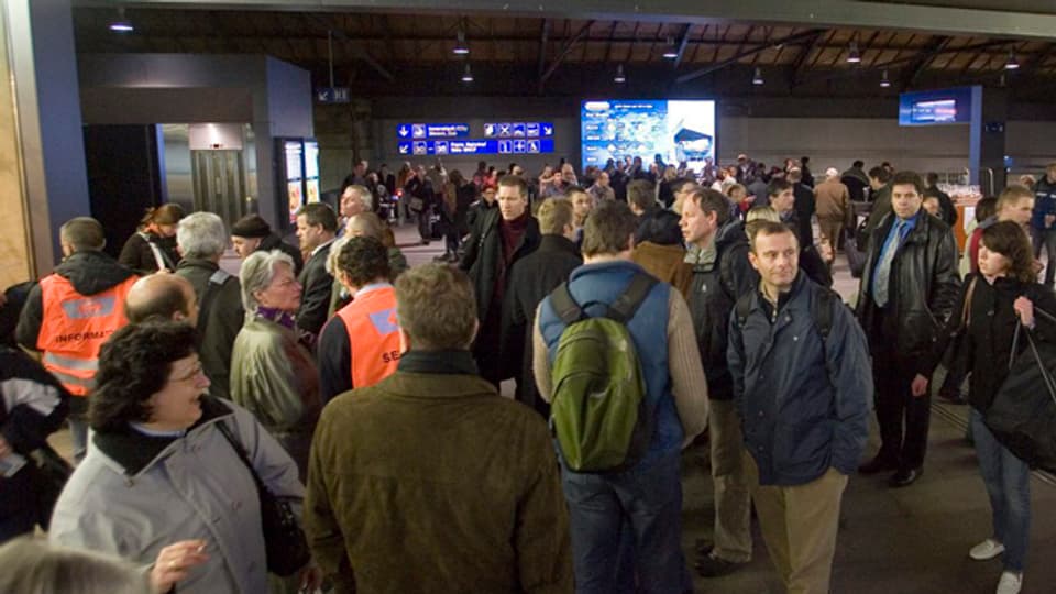 Sorgt für täglicher Ärger bei Zugpendlern: die Passerelle am Basler Bahnhof SBB.