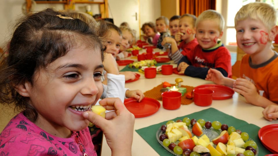 Kunterbund: Im Matthäus-Quartier gehen Kinder aus aller Welt in den Kindergarten.