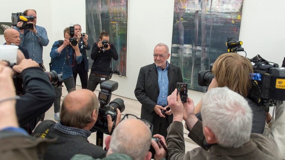 Riesiger Medienrummel in Riehen um Gerhard Richter.
