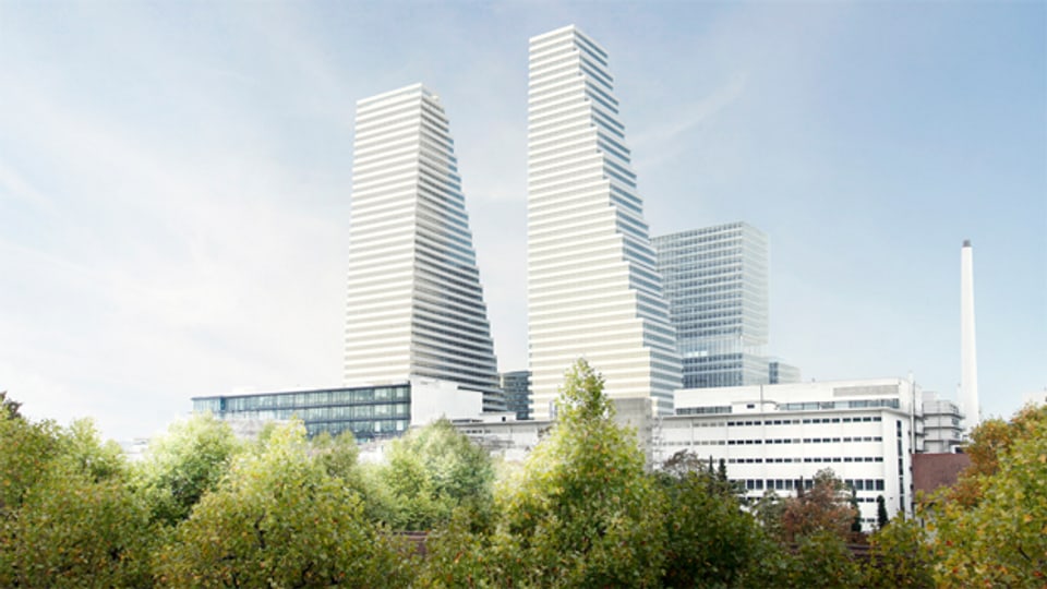 Die neue Roche-Türme zu Basel