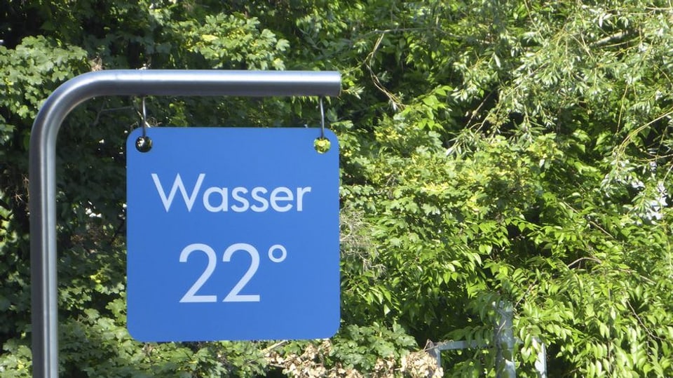 22 Grad am 3. Juli - ein paar Tage später war der Rhein mit 25 Grad schon wärmer