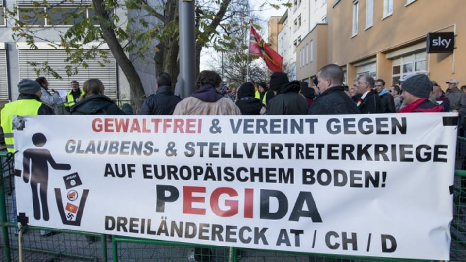 Pegida-Demonstration vom November in Weil am Rhein.