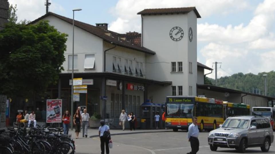 Wird vielleicht bald einmal von Studierenden bevölkert: Bahnhofplatz Liestal