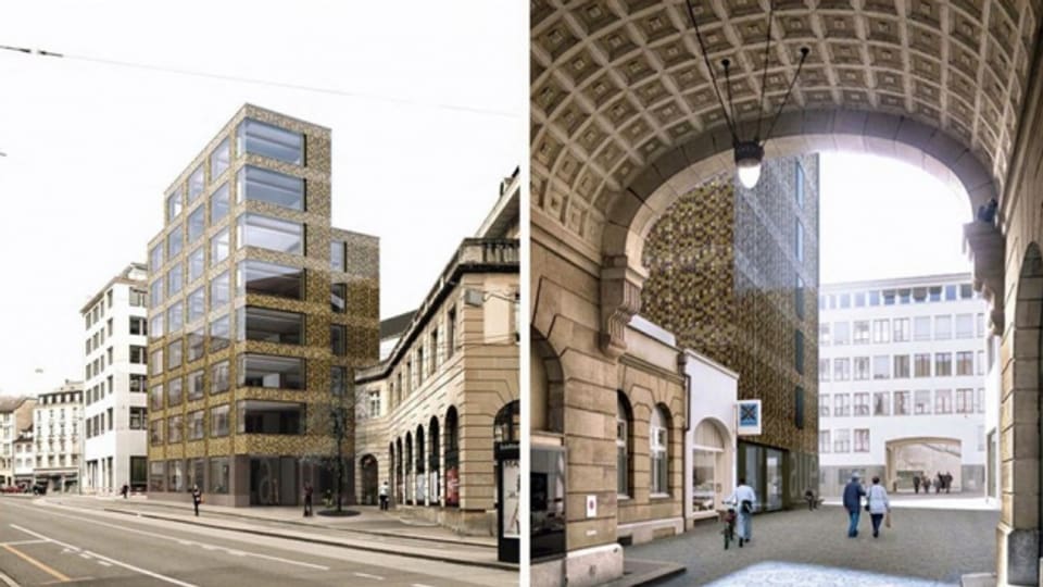 Zwei Ansichten des geplanten AUE-Neubaus.