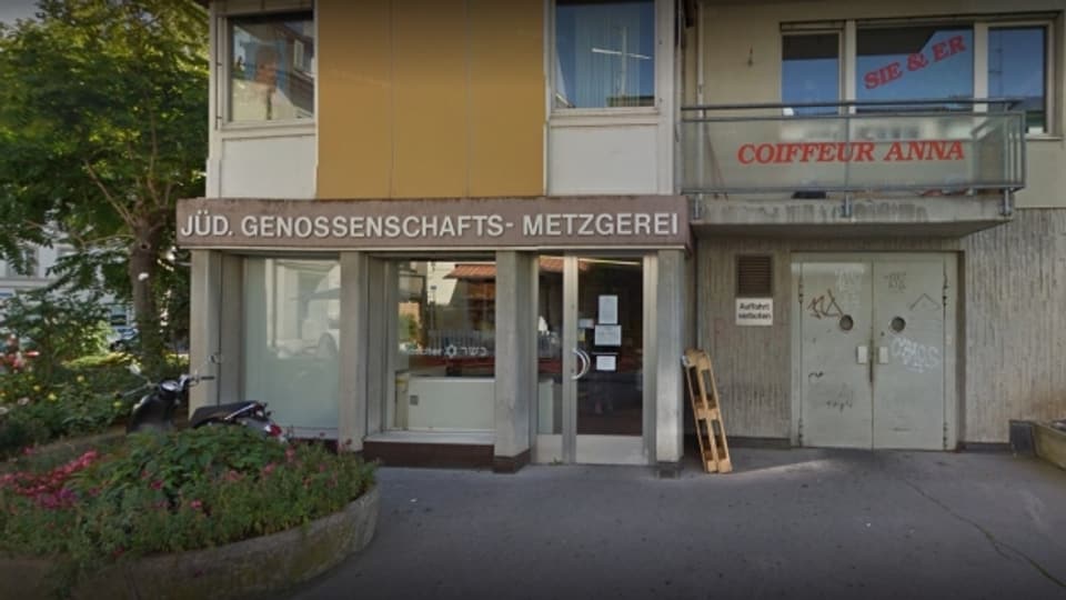 Die einzige jüdische Metzgerei in Basel.