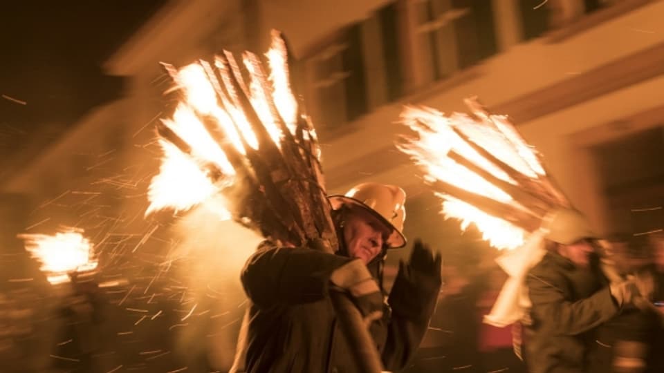 Der Feuerbrauch Chienbäse sorgt jedes Jahr in Liestal für Spektakel