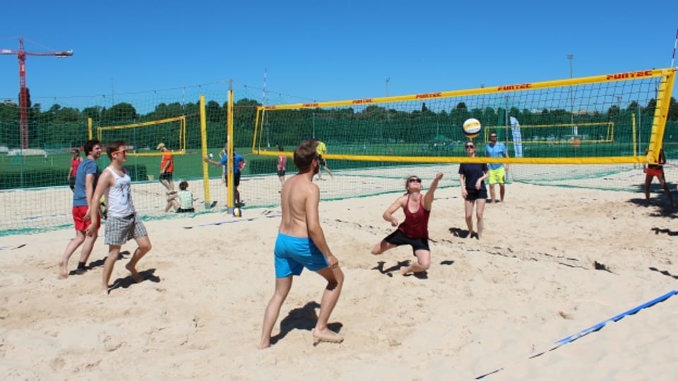 An den Sommerspielen wird unter anderem Beachvolleyball gespielt.