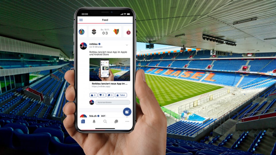 Die Rotblau-App berichtet aus einer Fansperspektive über den FC Basel.