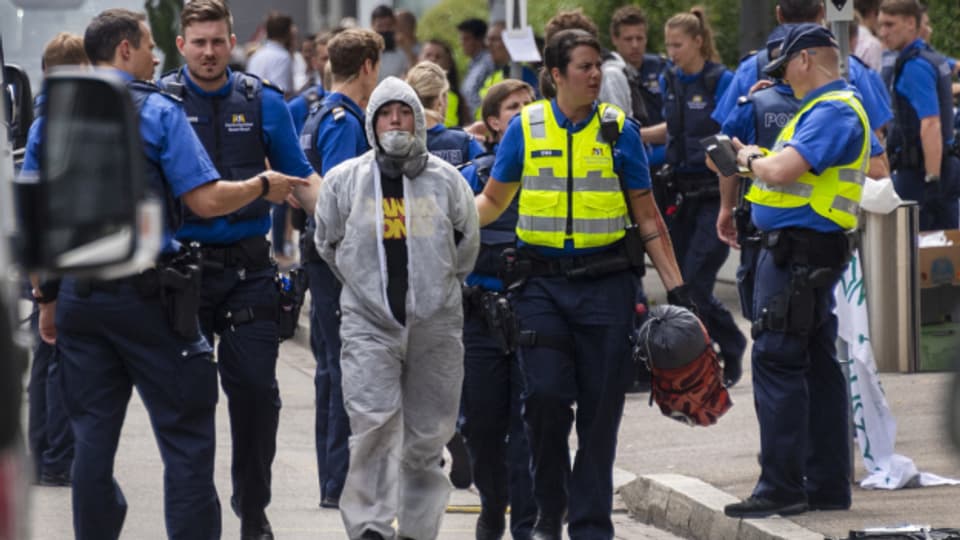 Mehrere Personen wurden an der Kundgebung verhaftet