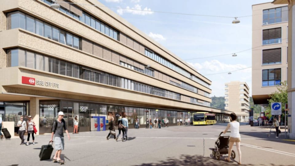 So soll der neue Bahnhof Liestal in ein paar Jahren aussehen