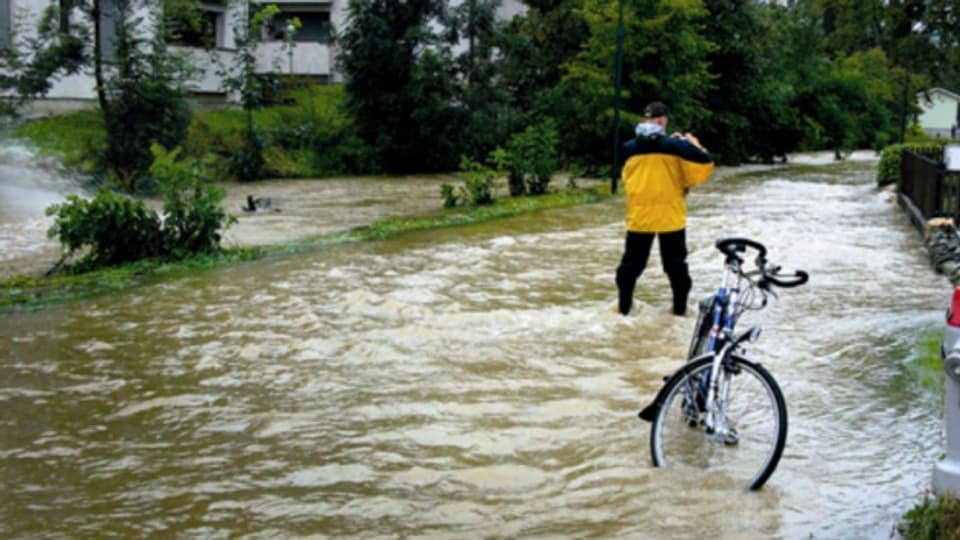 2007 wurde ein Teil von Biel-Benken überflutet.
