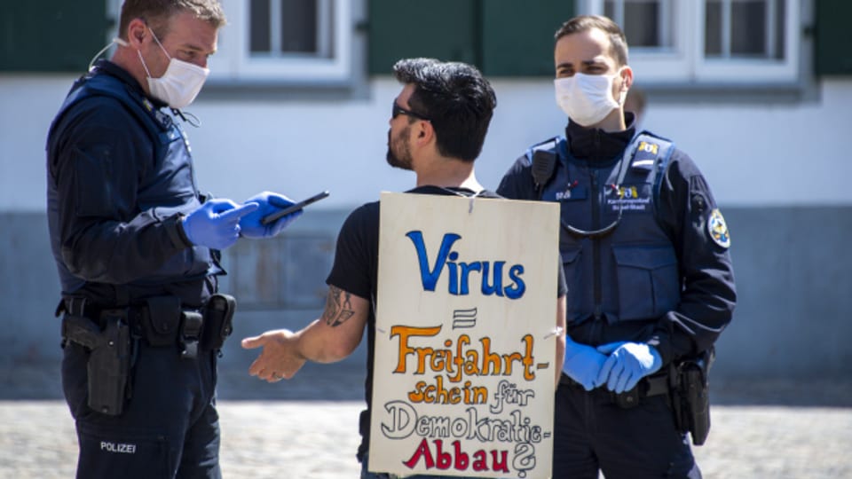 Corona-Demonstranten halten auch die Basler Polizei auf Trab