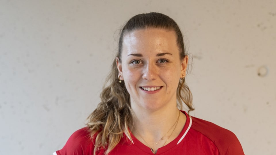 Sportpreisträgerin Maja Storck, hier im Dress der Schweizer Nationalmannschaft