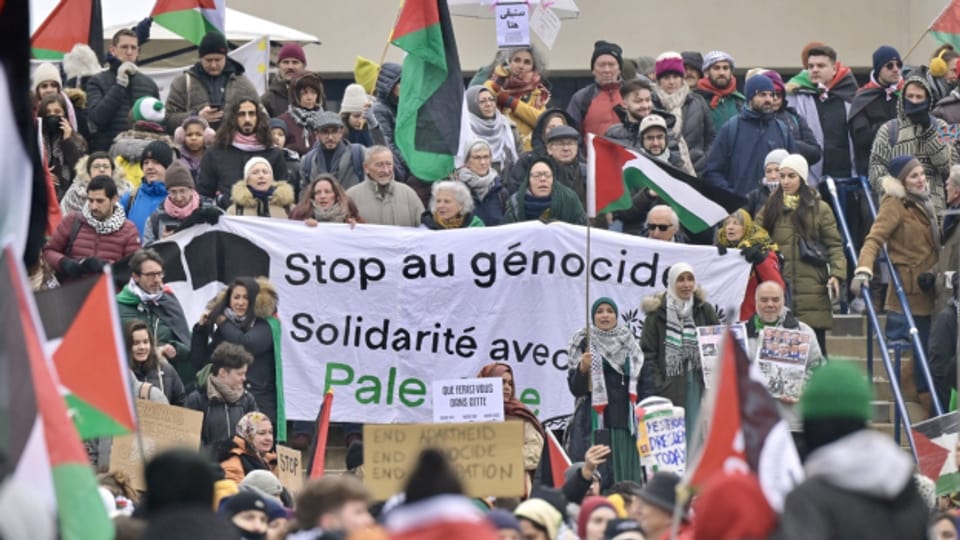 Pro-Palästina-Demonstration in Basel