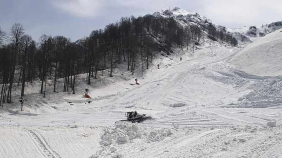 Im Skigebiet Rosa Khutor finden die Winterspiele statt.